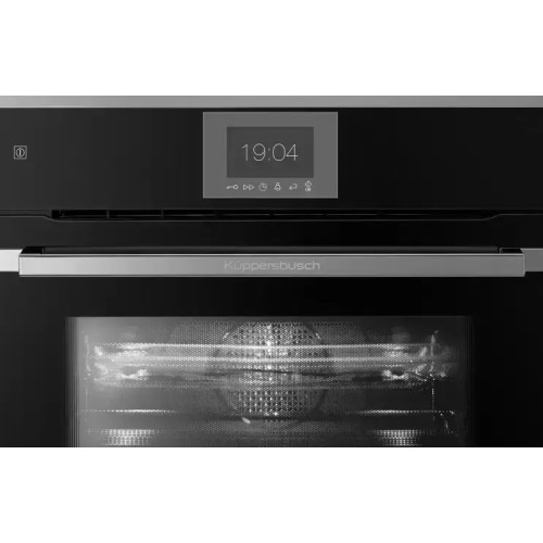 Компактный духовой шкаф с микроволнами Kuppersbusch CBM 6550.0 S3 Silver Chrome