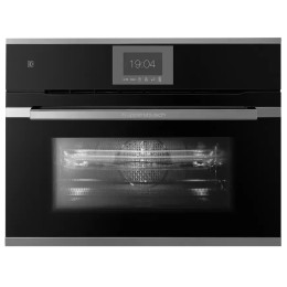 Компактный духовой шкаф с микроволнами Kuppersbusch CBM 6550.0 S3 Silver Chrome