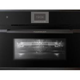 Компактный духовой шкаф с микроволнами Kuppersbusch CBM 6550.0 S6 Black Steel