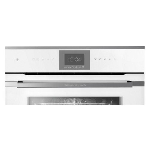 Компактный духовой шкаф с микроволнами Kuppersbusch CBM 6550.0 W3 Silver Chrome