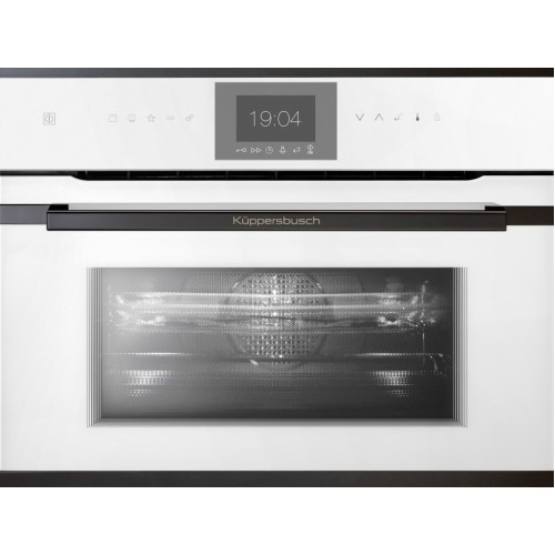 Компактный духовой шкаф с микроволнами Kuppersbusch CBM 6550.0 W6 Black Steel купить в Москве и Санкт-Петербурге