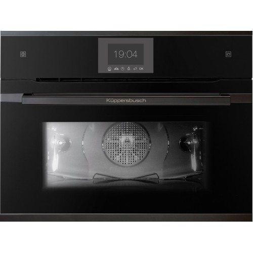 Компактный духовой шкаф с паром Kuppersbusch CBD 6550.0 S6 Black Steel купить в Москве и Санкт-Петербурге