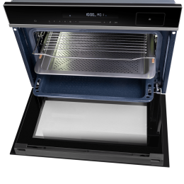 Компактный духовой шкаф с паром Maunfeld MCMO5016STGB