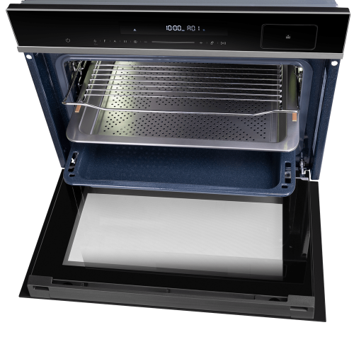 Компактный духовой шкаф с паром Maunfeld MCMO5016STGB