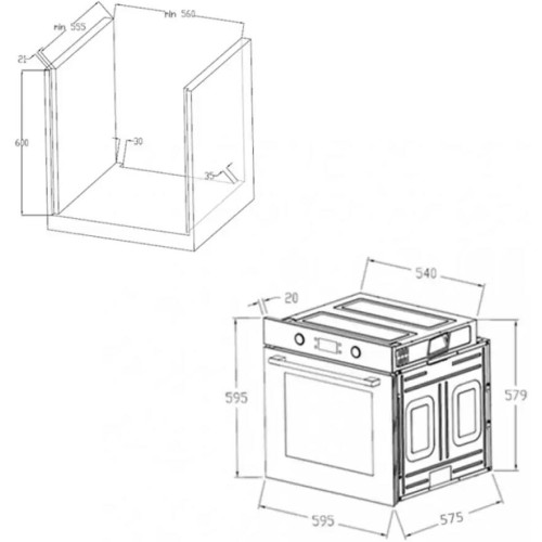 Шкаф духовой электрический MAUNFELD AEOH.749W