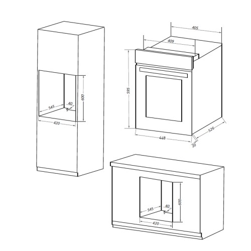 Шкаф духовой электрический MAUNFELD EOEC516W