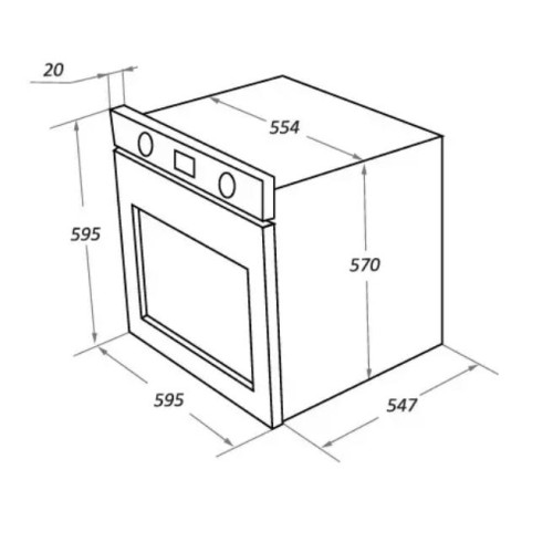 Шкаф духовой электрический MAUNFELD EOEFG.769RIB.RT