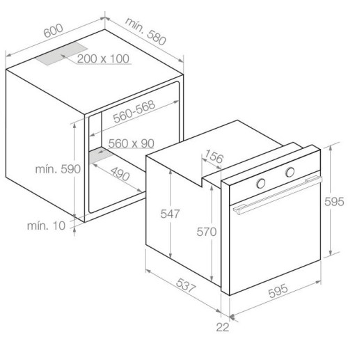 Духовой шкаф Pando PHB-961