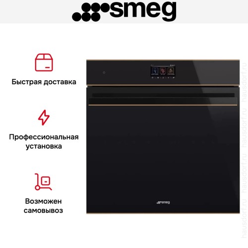 Духовой шкаф с паром Smeg SO6604S4PNR
