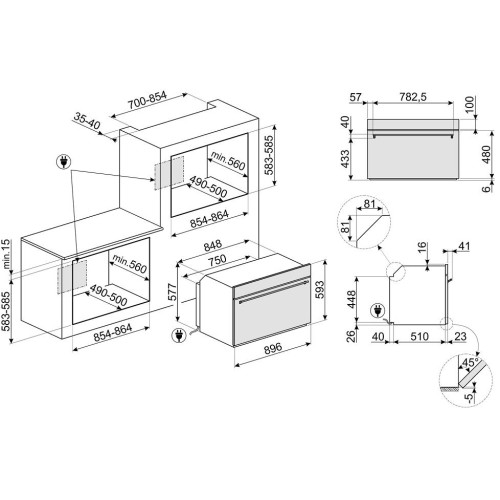Духовой шкаф Smeg SFP9302TX