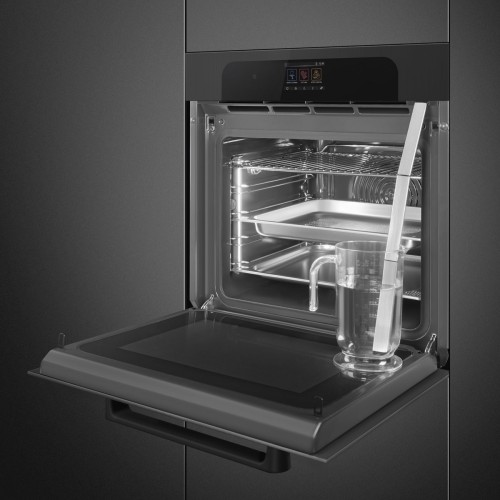 Духовой шкаф с функциями пара и СВЧ Smeg SO6204APB купить в Москве и Санкт-Петербурге
