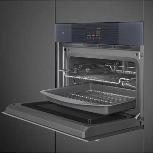 Компактный духовой шкаф с пароваркой шкаф Smeg SO4104APG