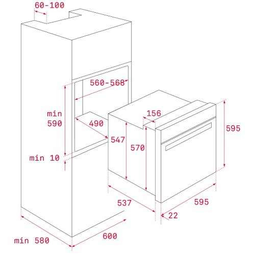 Встраиваемый электрический духовой шкаф Teka HRB 6400 VNB BRASS