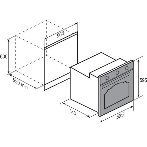 Электрический духовой шкаф Zigmund Shtain E 161 X