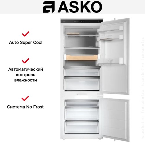 Встраиваемый комбинированный холодильник Asko RBC597SND1