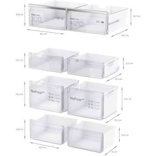 Холодильник Side-by-Side Bosch KFN96AXEA