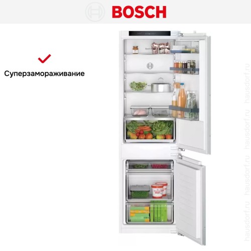 Встраиваемый двухкамерный холодильник Bosch KIV86VFE1