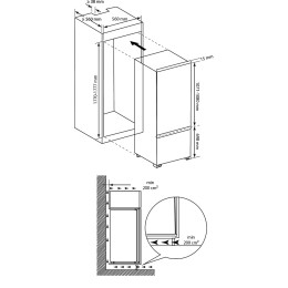 Встраиваемый холодильник Brandt BIC1724ES