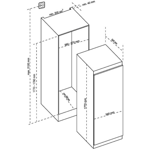 Встраиваемый морозильник De Dietrich DFU1781FN