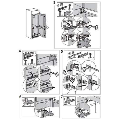Встраиваемый холодильник Franke FCB 320 NE E