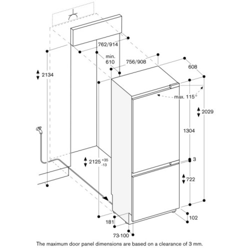 Встраиваемый холодильник Gaggenau RB492305