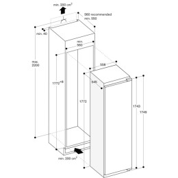 Встраиваемый холодильник Gaggenau RC282306