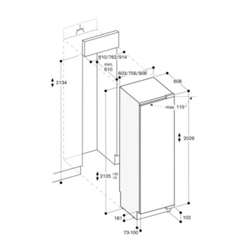 Встраиваемый холодильник Gaggenau RC492305