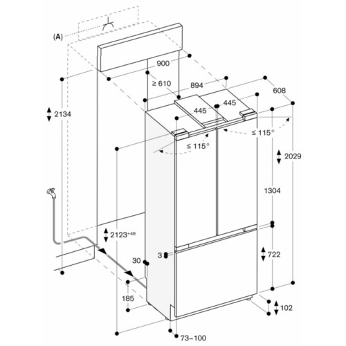Встраиваемый холодильник Gaggenau RVY497190