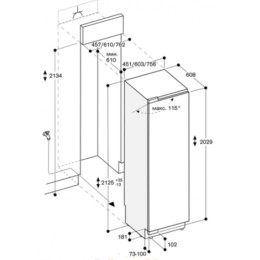 Встраиваемый морозильник Gaggenau RF411304