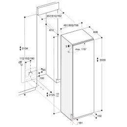 Встраиваемый морозильник Gaggenau RF 411-301