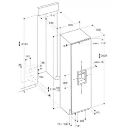 Встраиваемый морозильник Gaggenau RF 463-301