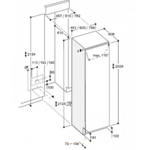 Встраиваемый морозильник Gaggenau RF 471-301