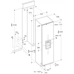 Встраиваемый морозильный шкаф Gaggenau RF 463-300