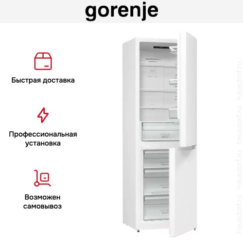 Отдельностоящий двухкамерный холодильник Gorenje NRK6191EW4 купить в Москве и Санкт-Петербурге
