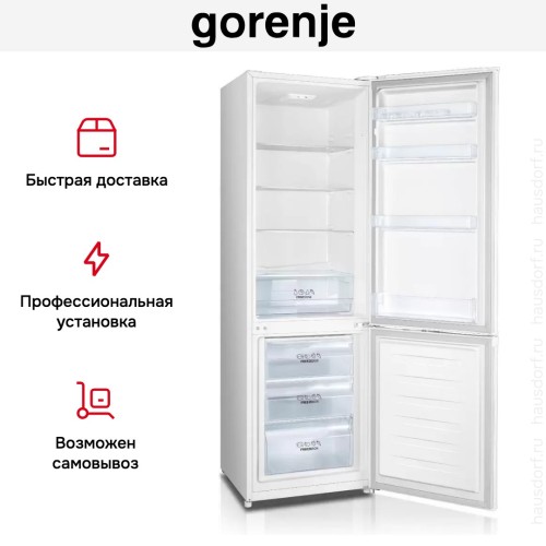 Отдельностоящий двухкамерный холодильник Gorenje RK4181PW4