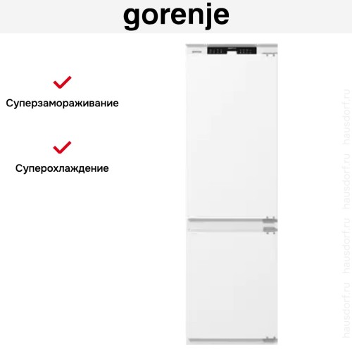 Встраиваемый двухкамерный холодильник Gorenje NRKI517141