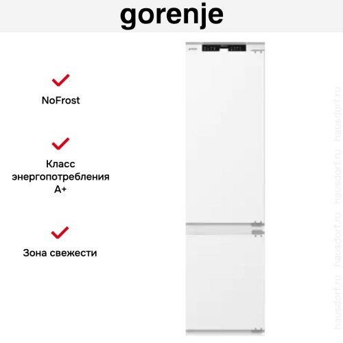 Встраиваемый двухкамерный холодильник Gorenje NRKI519141