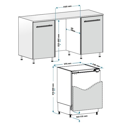 Встраиваемый морозильник Graude FG 80.2