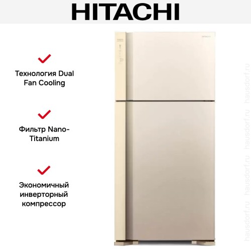 Холодильник Hitachi R-V 660 PUC7-1 BEG