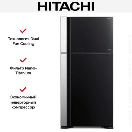 Холодильник Hitachi R-VG 660 PUC7-1 GBK