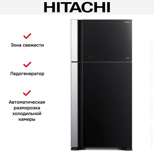 Холодильник Hitachi R-VG 660 PUC7-1 GBK
