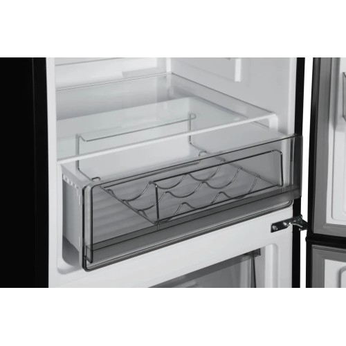 Холодильник Hyundai CC35083F черное стекло