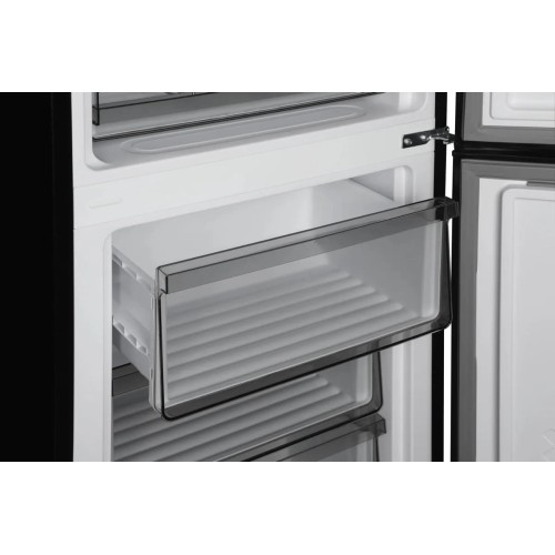 Холодильник Hyundai CC35083F черное стекло