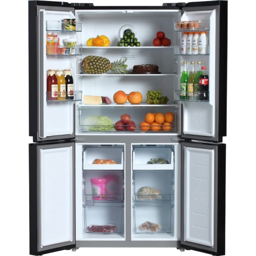 Холодильник Hyundai CM5005F черное стекло