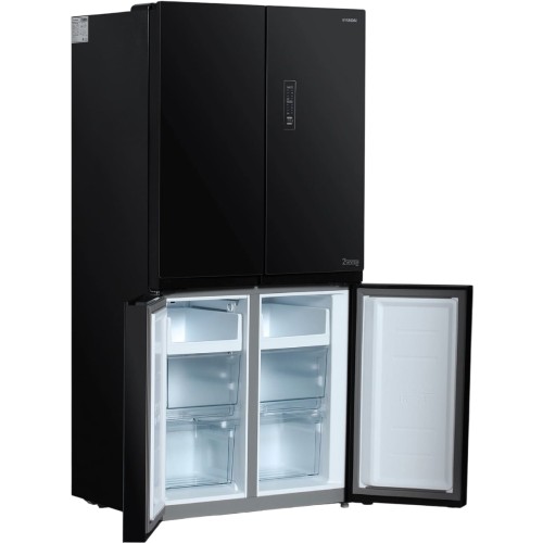 Холодильник Hyundai CM5005F черное стекло