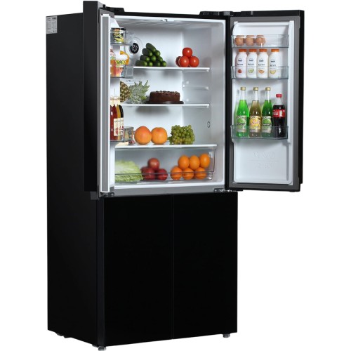 Холодильник Hyundai CM5005F черное стекло