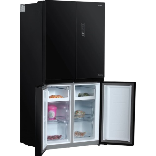 Холодильник Hyundai CM5005F черное стекло