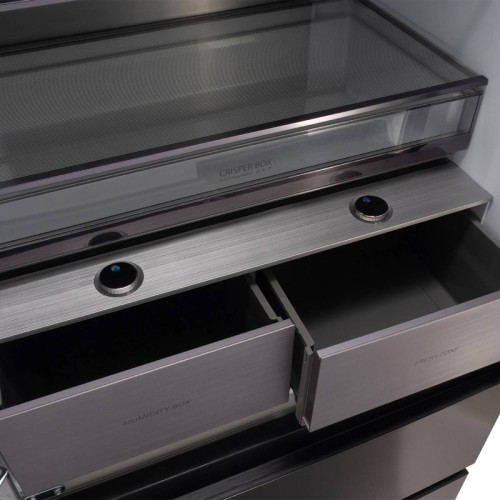 Холодильник Hyundai CM55043F черное стекло