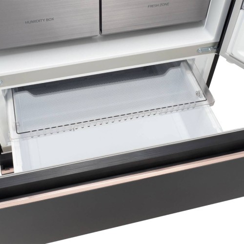 Холодильник Hyundai CM55043F черное стекло