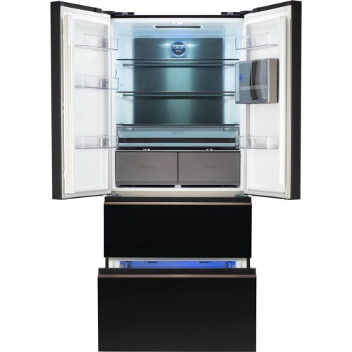 Холодильник Hyundai CM55043F черное стекло